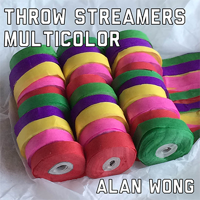 Throw Streamers Multi (30 Head / 10 pk.) by Alan Wong - Trick - Wizard Magic Shop