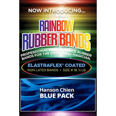 Joe Rindfleisch's Rainbow Rubber Bands (Hanson Chien - Blue Pack) by Joe Rindfleisch - Trick - Wizard Magic Shop