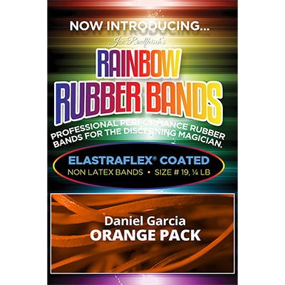 Joe Rindfleisch's Rainbow Rubber Bands (Daniel Garcia - Orange Pack ) by Joe Rindfleisch - Wizard Magic Shop