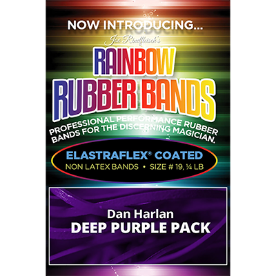 Joe Rindfleisch's Rainbow Rubber Bands (Dan Harlan - Deep Purple ) by Joe Rindfleisch - Wizard Magic Shop