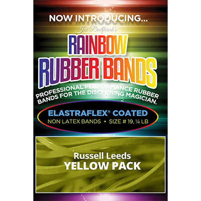 Joe Rindfleisch's Rainbow Rubber Bands (Russell Leeds -Yellow ) by Joe Rindfleisch - Wizard Magic Shop