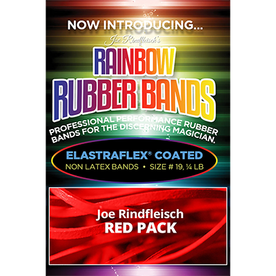 Joe Rindfleisch's Rainbow Rubber Bands (Joe Rindfleisch - Red Pack) by Joe Rindfleisch - Wizard Magic Shop