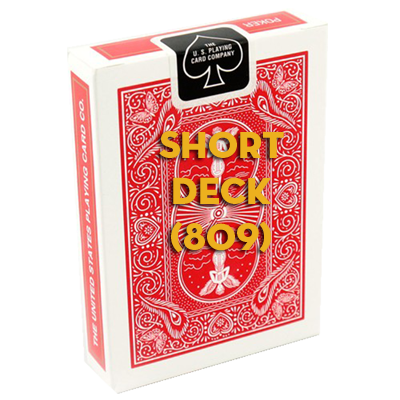 Short Bicycle Mandolin Deck 809 (Red) - Wizard Magic Shop