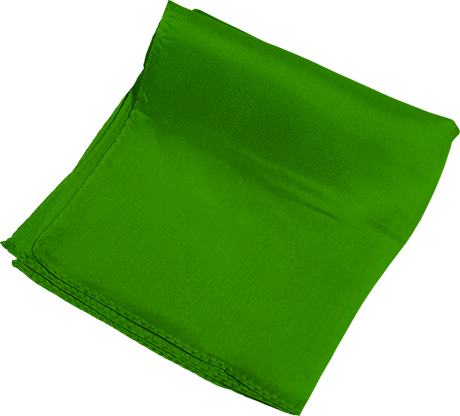 Silk 24 inch (Green) Magic by Gosh - Trick - Wizard Magic Shop