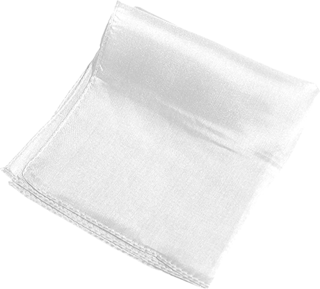 Silk 24 inch (White) Magic by Gosh - Trick - Wizard Magic Shop