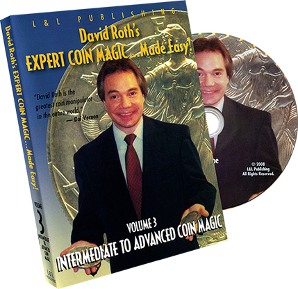 David Roth's Expert Coin Magic Made Easy Vol 3 (Intermediate to Advanced) - DVD - Wizard Magic Shop