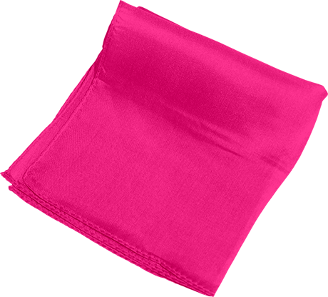 Silk 18 inch (Hot Pink) Magic by Gosh - Trick - Wizard Magic Shop