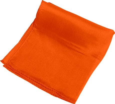 Silk 18 inch (Orange) Magic by Gosh - Trick - Wizard Magic Shop