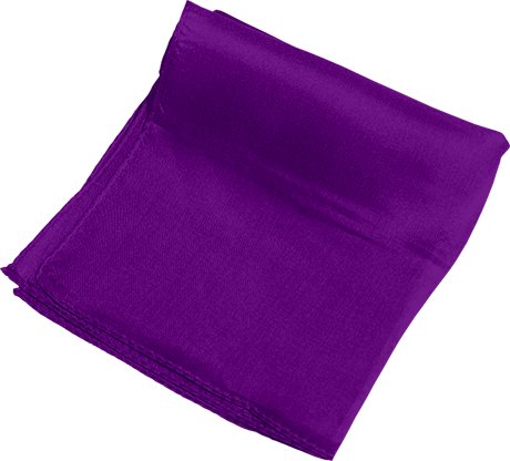 Silk 18 inch (Violet) Magic by Gosh - Trick - Wizard Magic Shop
