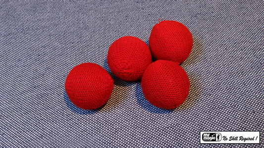 Crochet Balls (Red 2 inch) by Mr. Magic - Trick