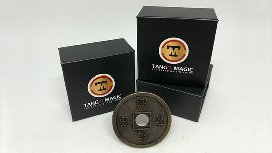 Dollar Size Chinese Coin (Brass) by Tango (CH033) - Wizard Magic Shop