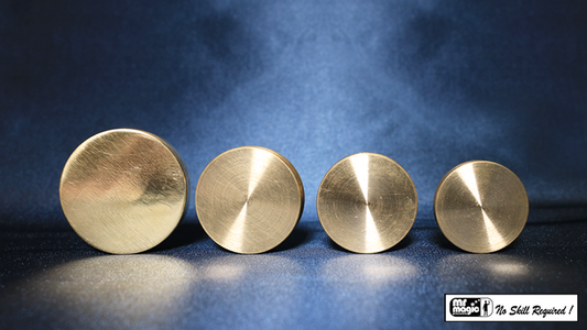 Nested Coin Box Brass (4) by Mr. Magic - Trick - Wizard Magic Shop