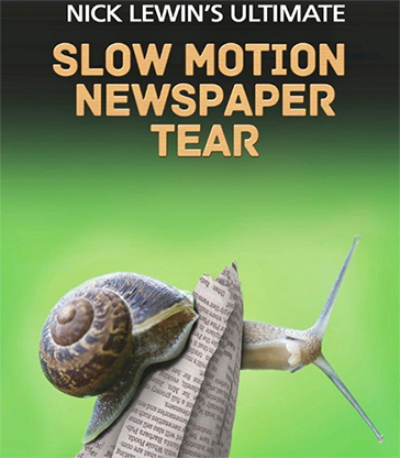 Nick Lewin's Ultimate Slow Motion Newspaper Tear - DVD - Wizard Magic Shop