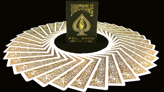 Bicycle MetalLuxe Gold Playing Cards Limited Edition by JOKARTE alternate view - Wizard Magic Shop