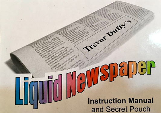 Liquid Newspaper by Trevor Duffy - Trick - Wizard Magic Shop