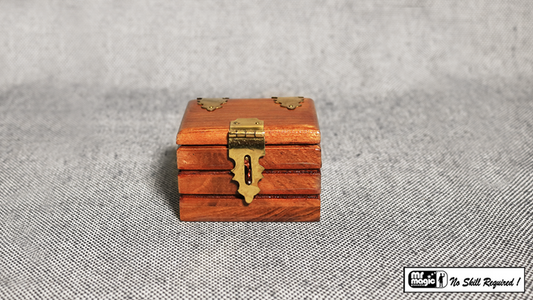 Quarter Go Box (Teak) by Mr. Magic - Trick - Wizard Magic Shop