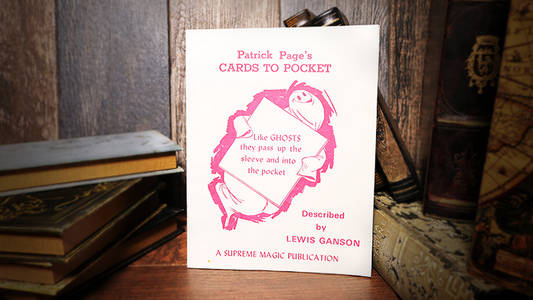 Patrick Page's Cards to Pocket by Lewis Ganson - Book - Wizard Magic Shop