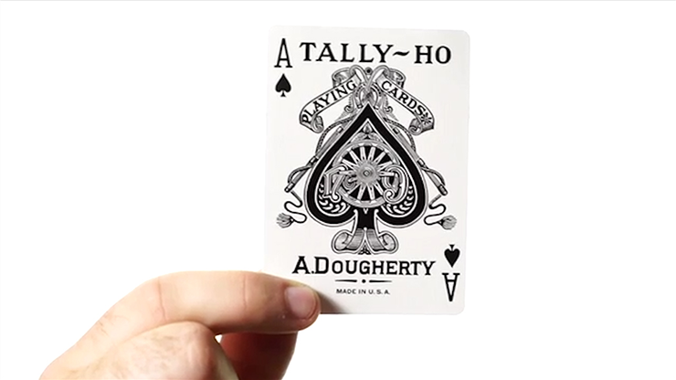 White Tally-Ho (Fan Back) Playing Cards