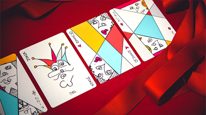 Red Stripe Playing Cards