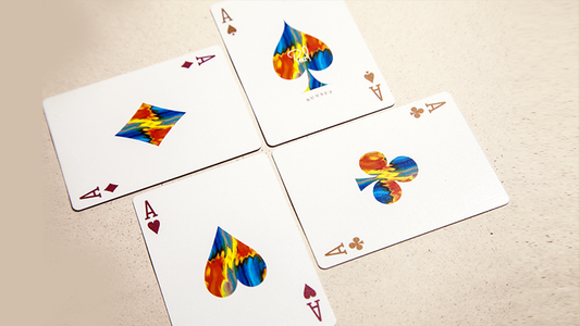 Pearl Playing Cards: Sunset alternate view - Wizard Magic Shop