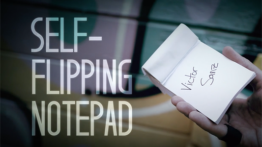Self-Flipping Notepad (DVD and Gimmick) by Victor Sanz - DVD - Wizard Magic Shop