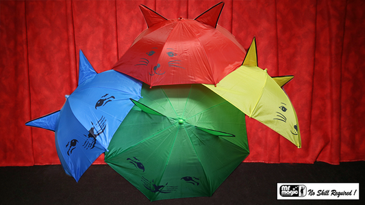 Umbrella Production Silk by Mr. Magic (4 Umbrellas) - Wizard Magic Shop