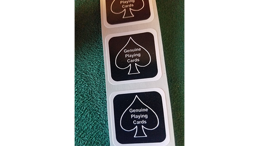 BLACK New Deck Stickers (100 SEALS) - Wizard Magic Shop
