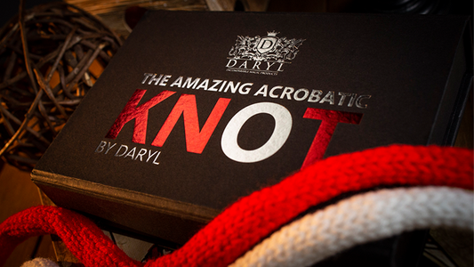 Amazing Acrobatic Knot with extra knot Red and White (Gimmicks and Online Instructions) by Daryl - Trick alternate view - Wizard Magic Shop