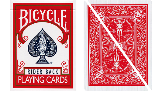 Split Pop Eyed Popper Deck Bicycle (Red) - Wizard Magic Shop
