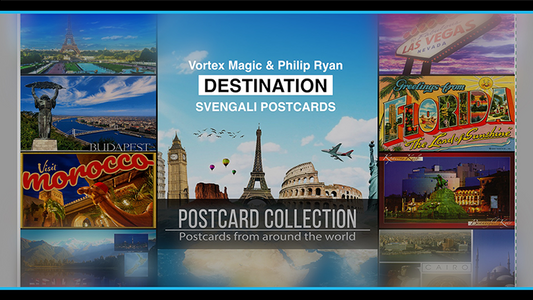 Vortex Magic Presents DESTINATION by Philip Ryan (Svengali Postcards) - Trick - Wizard Magic Shop