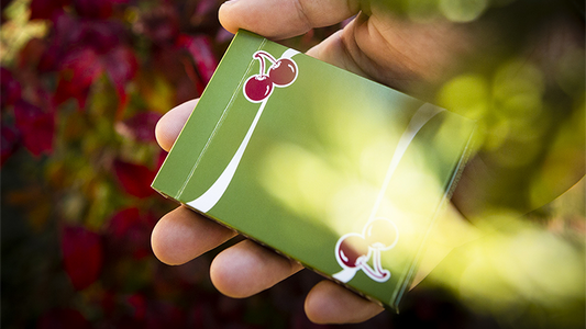 Cherry Casino (Sahara Green) Playing Cards by Pure Imagination Projects - Wizard Magic Shop