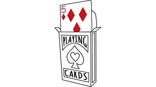 Cardiographic Lite RED CARD 5 of Diamonds Refill by Martin Lewis - Trick alternate view - Wizard Magic Shop
