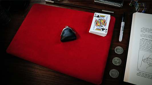 Suede Leather Medium Pad (Red) by TCC - Trick - Wizard Magic Shop