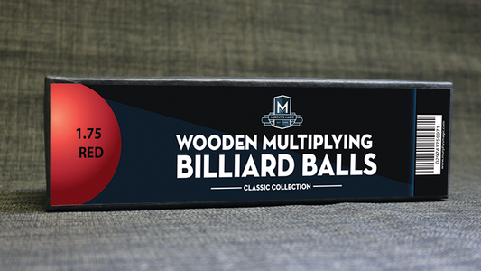 Wooden Billiard Balls (1.75" Red) by Classic Collections - Wizard Magic Shop