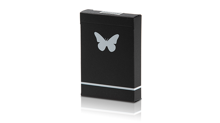 Naipes de mariposas de edición limitada marcados (blanco y negro) de Ondrej Psenicka 