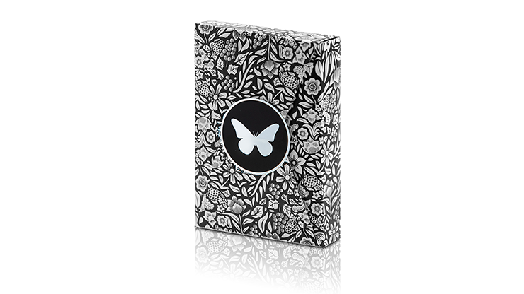 Limited Edition Butterfly Playing Cards (Black and Silver) by Ondrej Psenicka