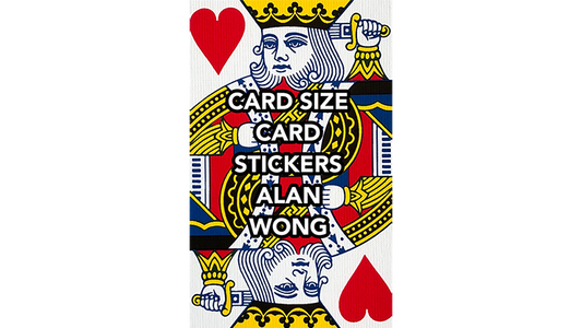 POKER Size Card Stickers by Alan Wong - Trick - Wizard Magic Shop