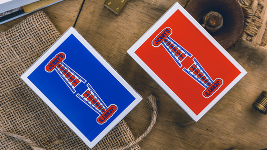Modern Feel Jerry's Nuggets Gaff (Blue and Red) Playing Cards - Wizard Magic Shop