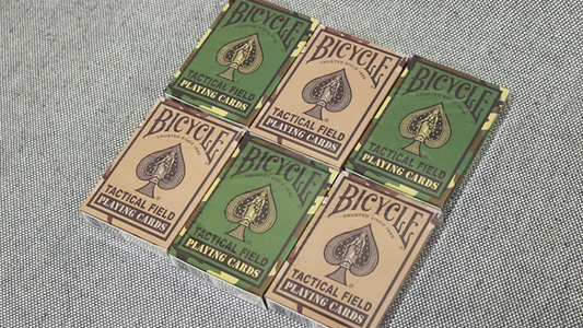 Bicycle Tactical Field Green Camo/Brown Camo (6 Decks) by US Playing Card Co - Wizard Magic Shop
