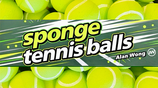 Sponge Tennis Balls (3 pk.) by Alan Wong - Trick - Wizard Magic Shop