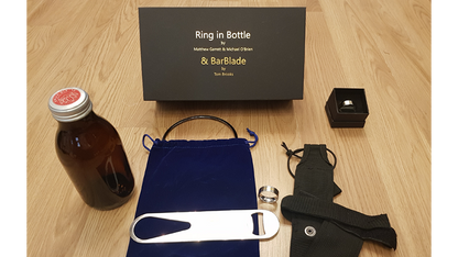 Ring in Bottle & BarBlade (With Online Instructions) by Matthew Garrett & Brian Caswell - Trick