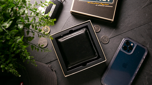Easy Money Black Wallet (Gimmick and Online Instructions) by Spencer Kennard - Trick - Wizard Magic Shop