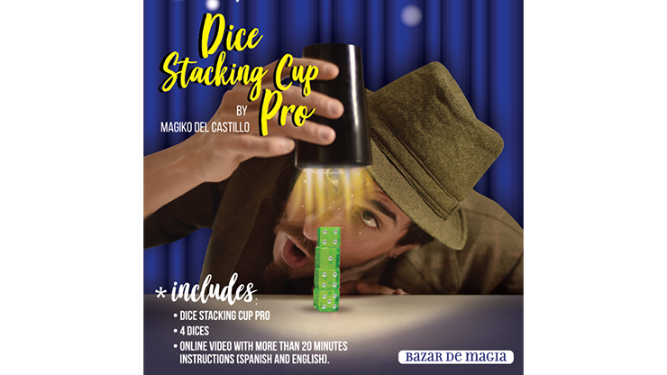 Dice Stacking Cup Pro (trucos e instrucciones en línea) de Bazar de Magia - Truco 