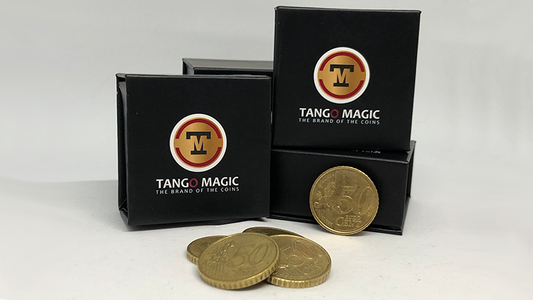 Juego de monedas Perfect Shell de 50 céntimos de euro (Concha y 4 monedas E0091) de Tango Magic - Truco