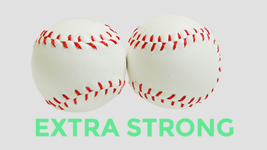 Strong Chop Cup Balls White Leather (Set of 2) by Leo Smetsers - Trick - Wizard Magic Shop
