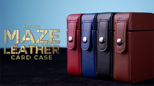 MAZE Leather Card Case (Blue) by Bond Lee - Wizard Magic Shop