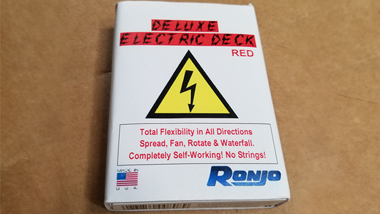 ELECTRIC DECK DELUXE (Red) by Ronjo - Trick - Wizard Magic Shop