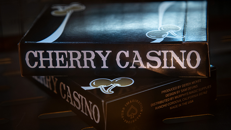 Naipes Cherry Casino (Monte Carlo Black and Gold) de Pure Imagination Projects 