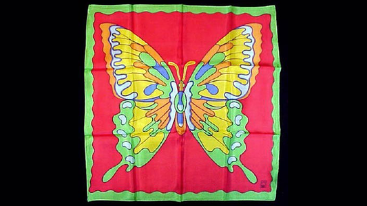 Cuadro de arroz de seda de 18" (mariposa) de Silk King Studios - Truco