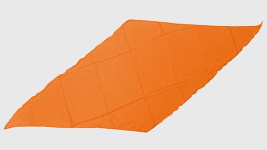 Diamond Cut Silk 18 inch (Orange) by Magic By Gosh - Trick - Wizard Magic Shop